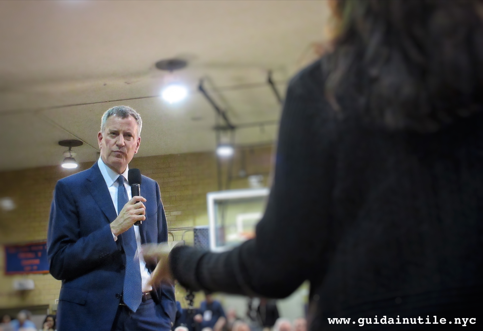 Bill De Blasio, Assemblea Pubblica, Bay Ridge, Brooklyn