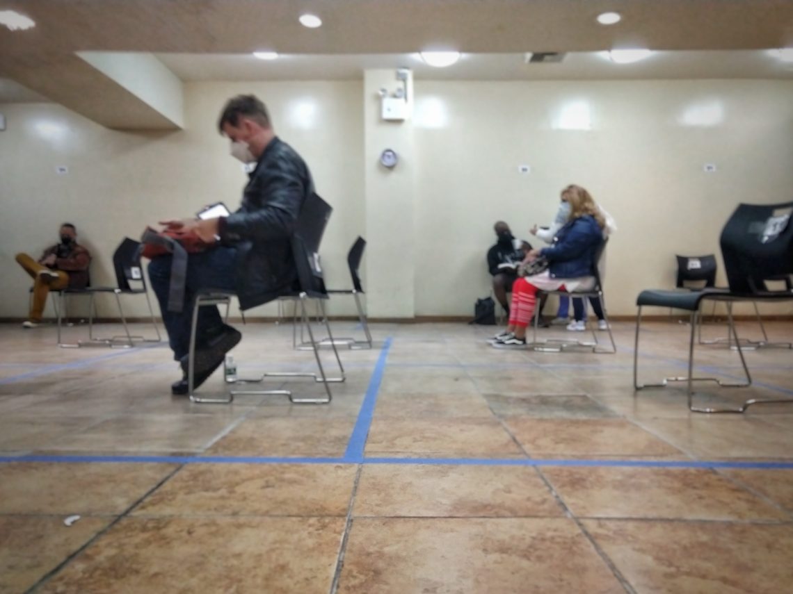 New York, Brooklyn, Bedford-Suyvesant, vaccination site