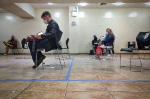 New York, Brooklyn, Bedford-Suyvesant, vaccination site