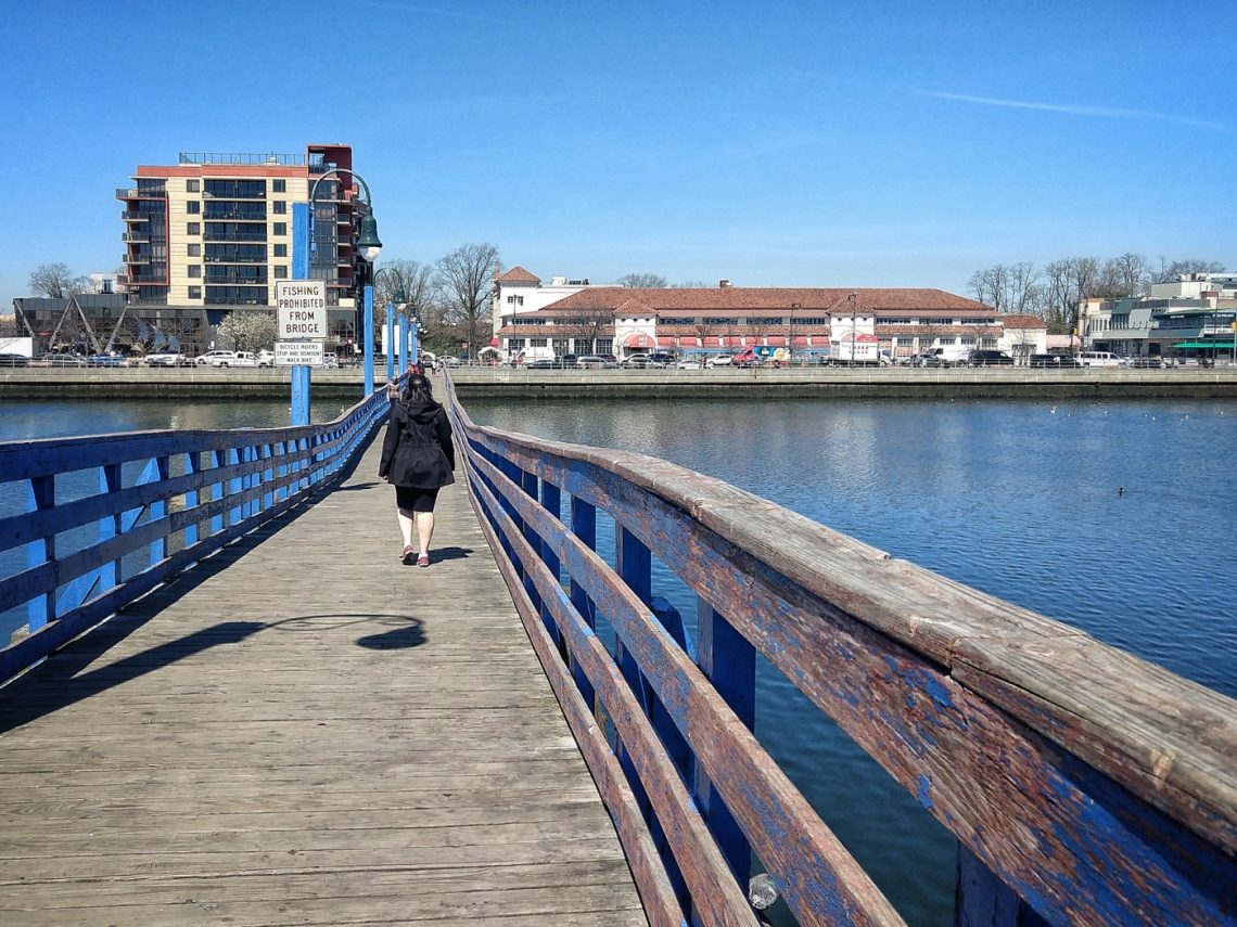 Sheepshead Bay, the pedestrian bridge