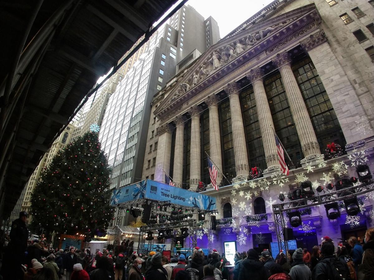 Albero di Natale a Wall Street